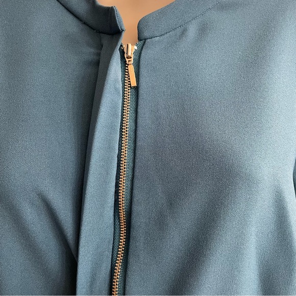 HILARY RADLEY Teal Turquoise Blue Long Sleeve Blouse Size XL - Picture 6 of 14